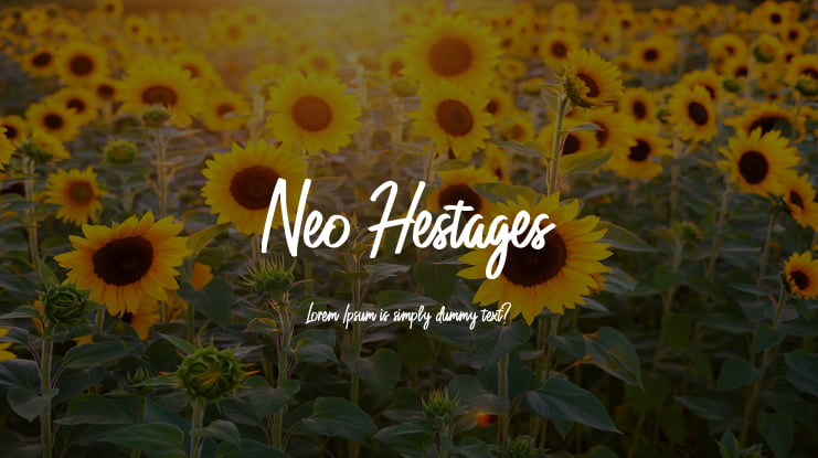 Neo Hestages Font
