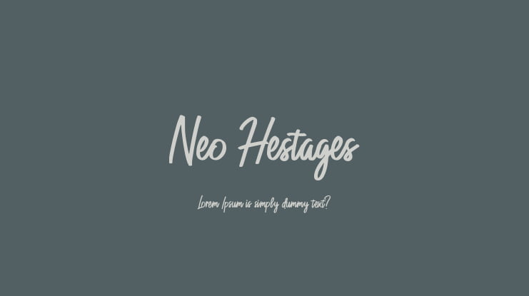 Neo Hestages Font