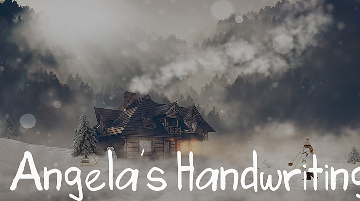 Angela's Handwriting Font