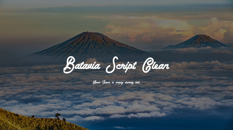 Batavia Script Clean Font