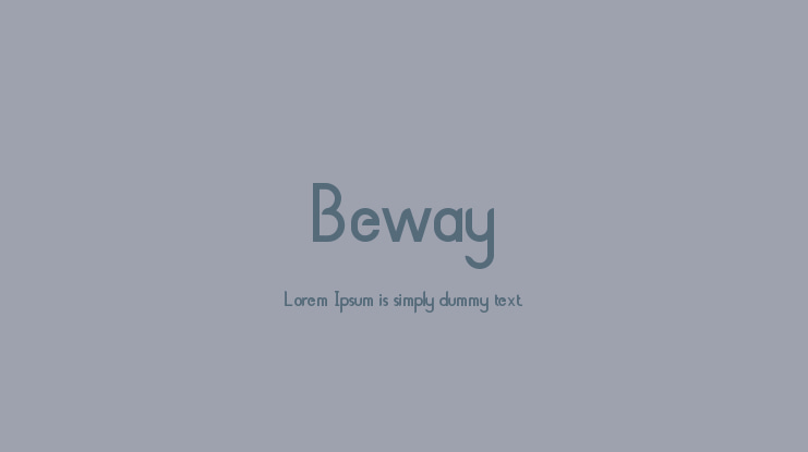 Beway Font Family