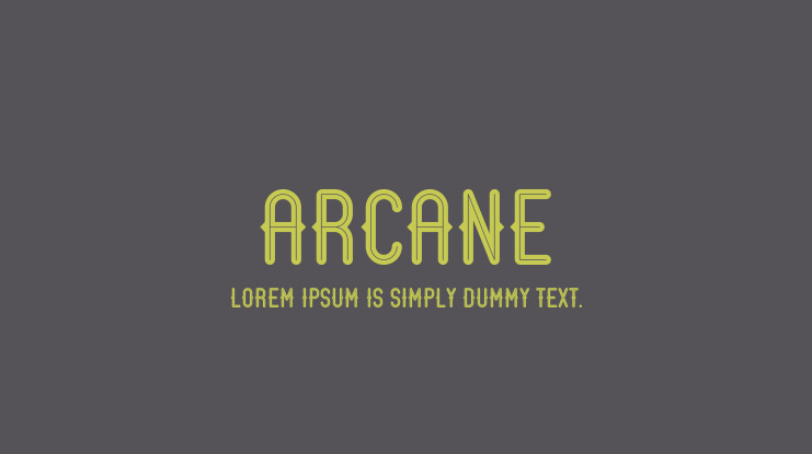 Arcane Font Family
