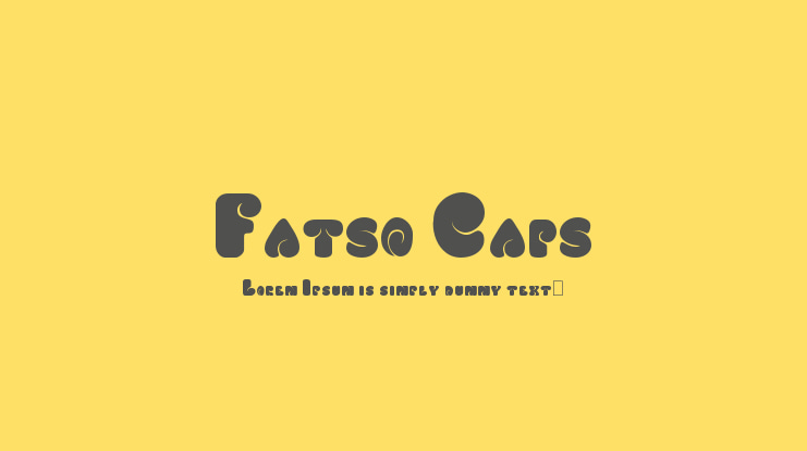 Fatso Caps Font