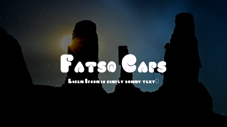 Fatso Caps Font