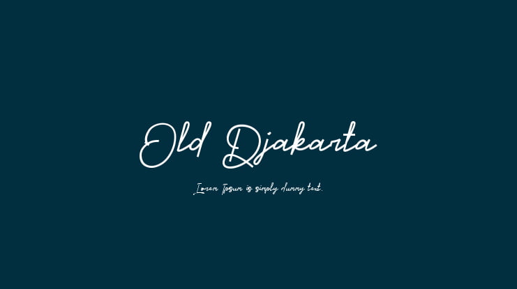 Old Djakarta Font