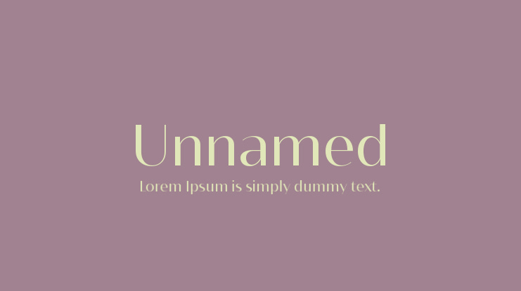 Unnamed Font