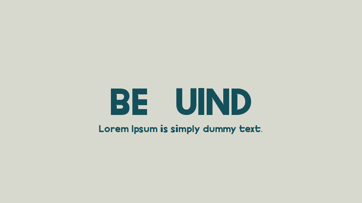 BEQUIND Font