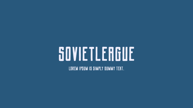 SovietLeague Font