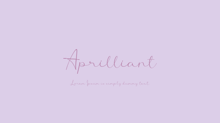 Aprilliant Font