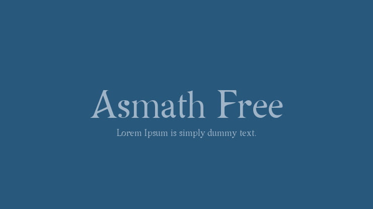 Asmath Free Font