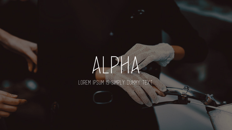 Alpha Font Family