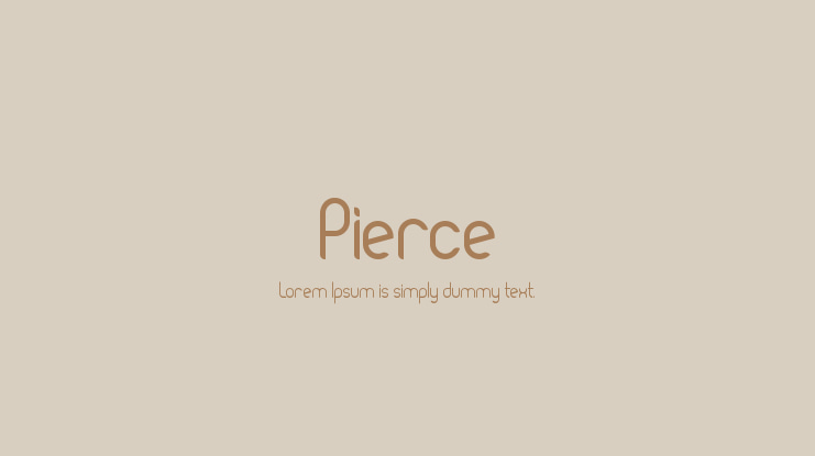 Pierce Font