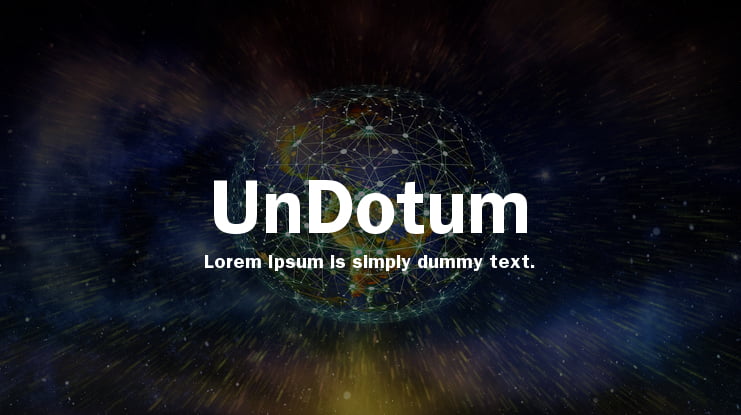 UnDotum Font Family