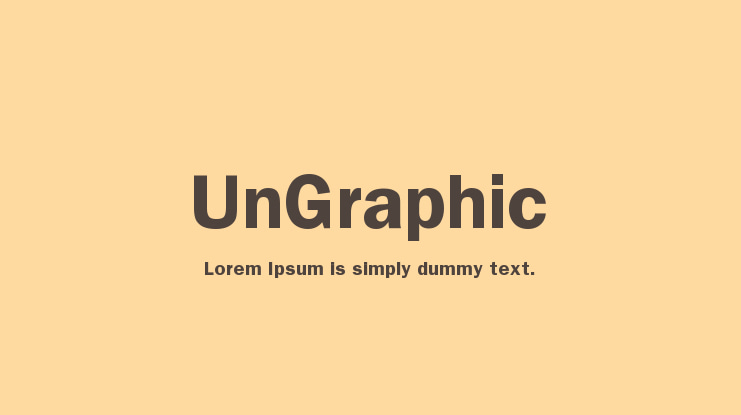 UnGraphic Font Family