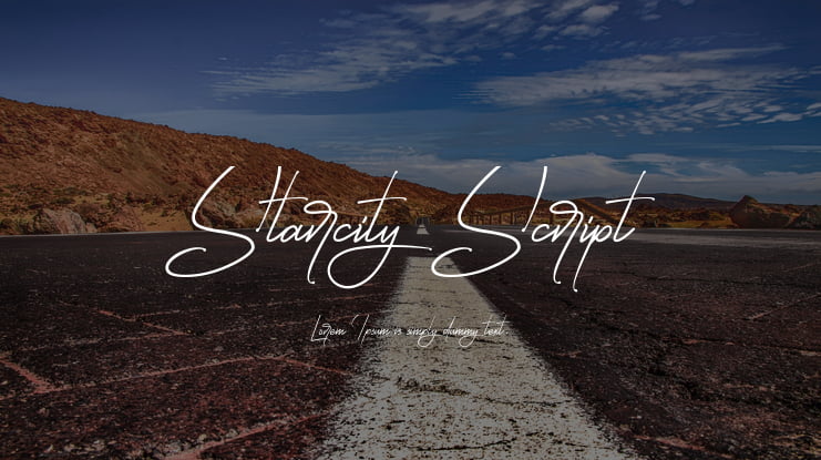 Starcity Script Font