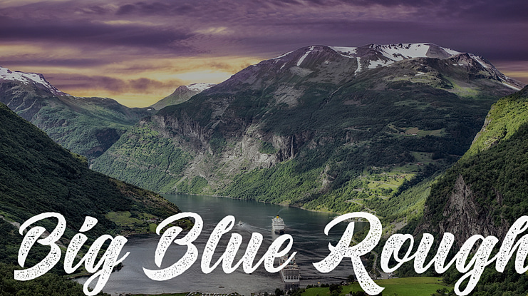 Big Blue Rough Font