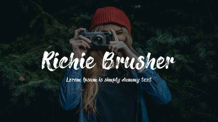 Richie Brusher Font