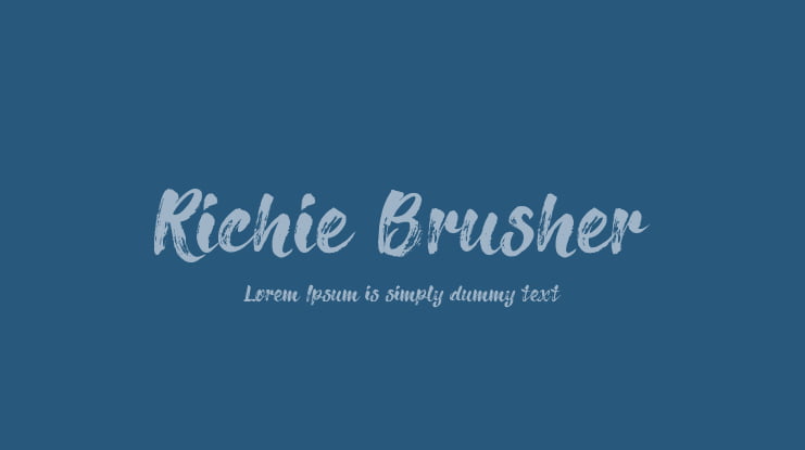 Richie Brusher Font