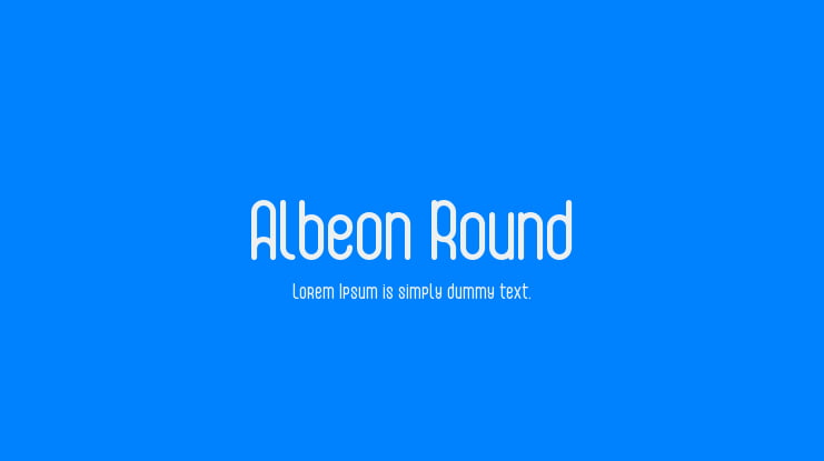Albeon Round Font