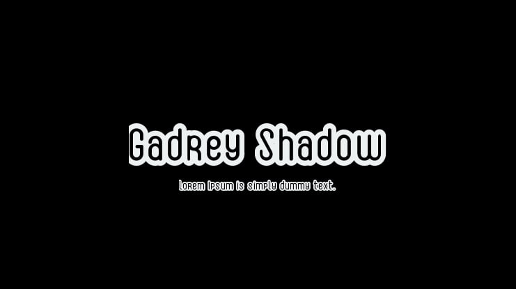 Download Free Gadrey Shadow Font Download Free Pc Mac And Web Font PSD Mockup Template