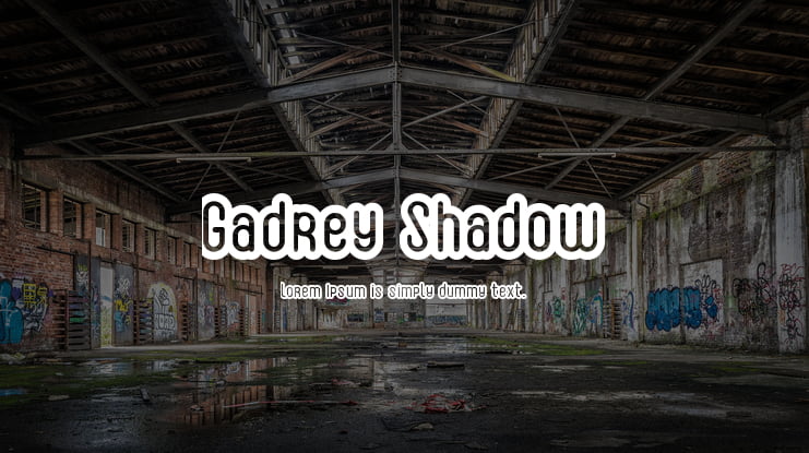Gadrey Shadow Font