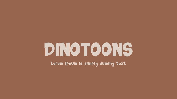 DINOTOONS Font