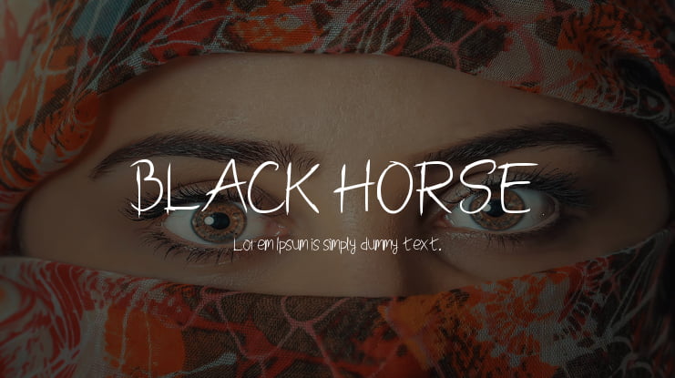 BLACK HORSE Font