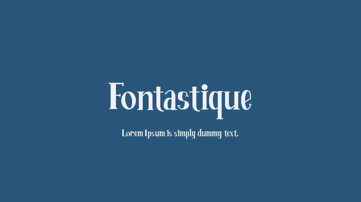 Fontastique Font
