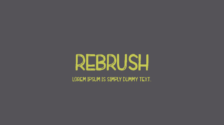Rebrush Font