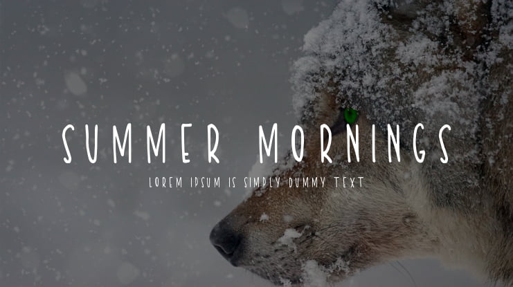 Summer Mornings Font