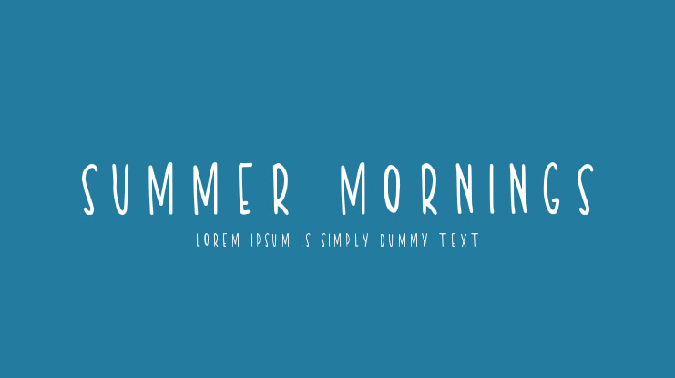 Summer Mornings Font