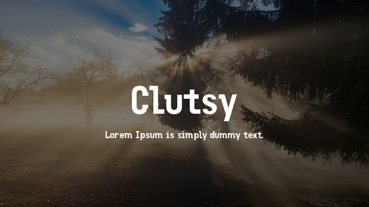 Clutsy Font