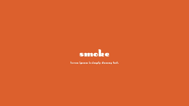 Smoke Font