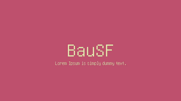 BauSF Font