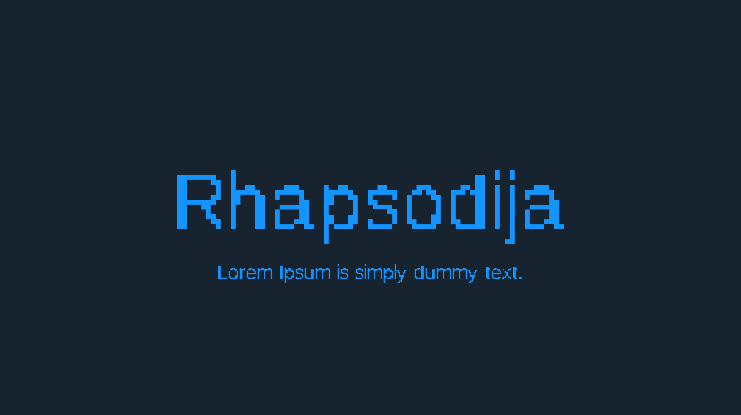 Rhapsodija Font