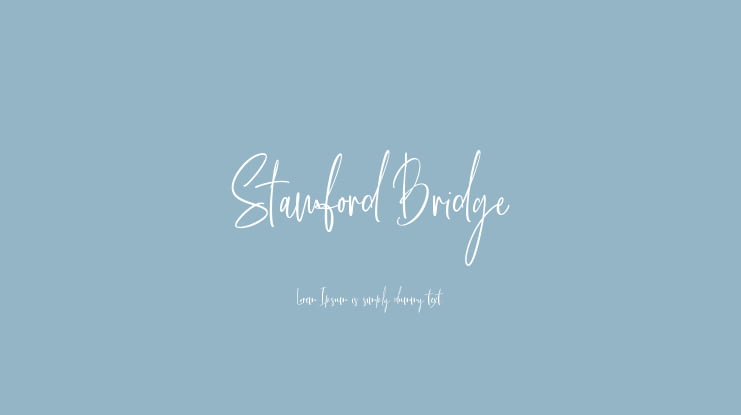 Stamford Bridge Font