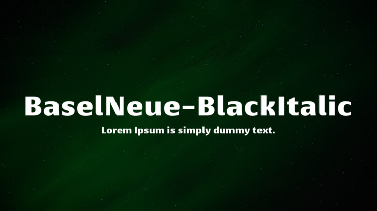 BaselNeue Font Family