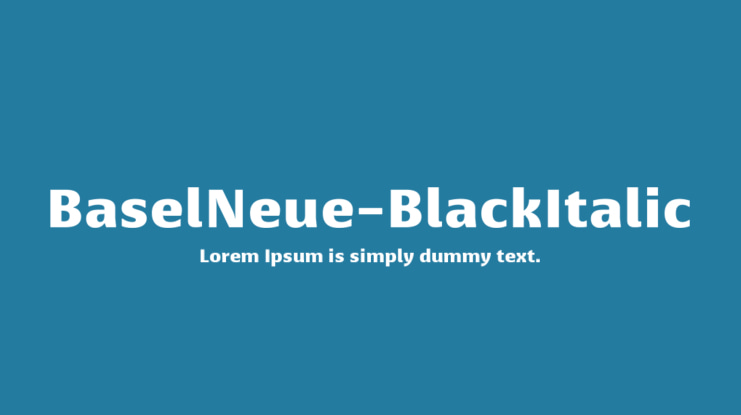 BaselNeue Font Family