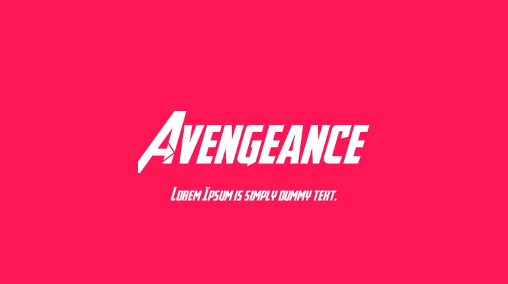 Avengeance Font