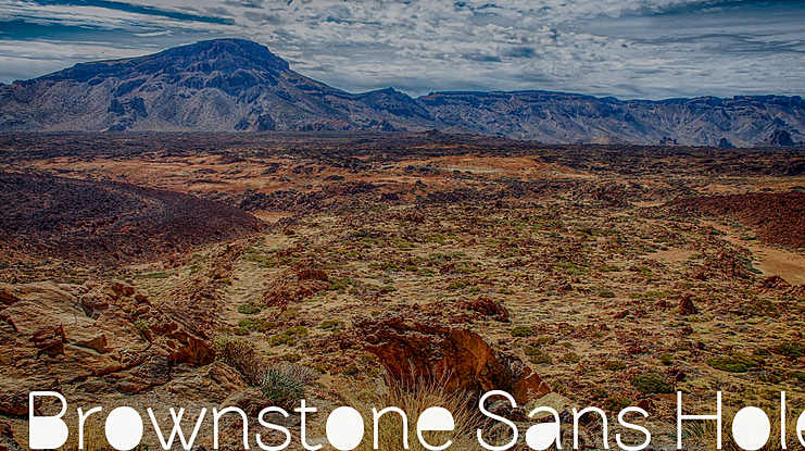 Brownstone Sans Hole Font Family