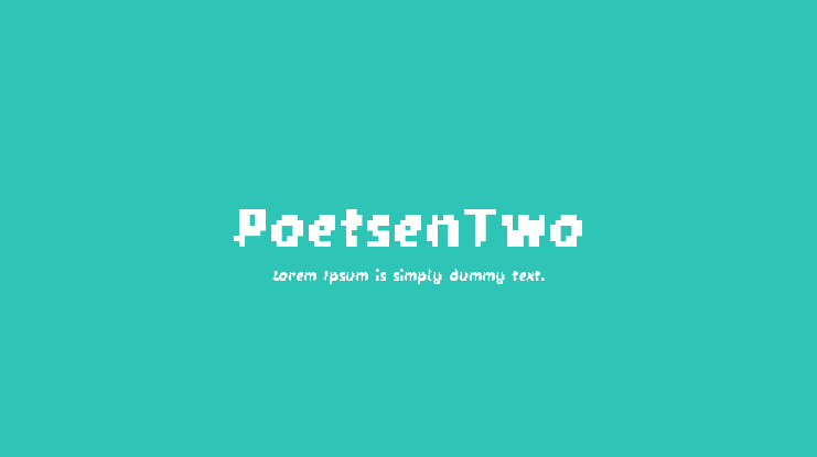 PoetsenTwo Font