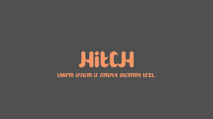 Hitch Font