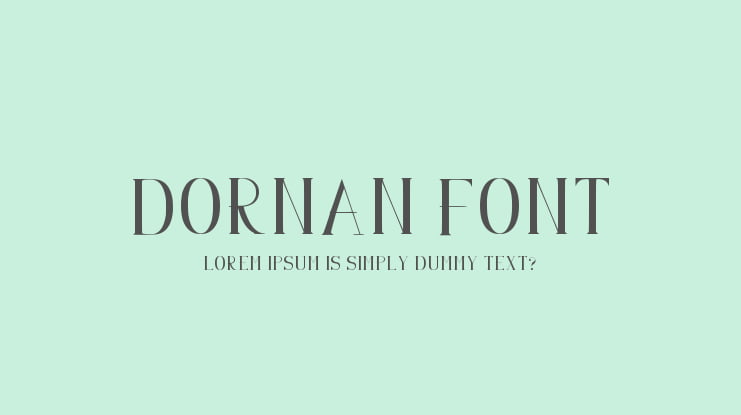 Dornan Font