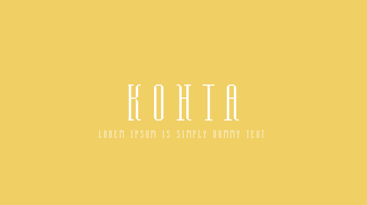 Kohta Font