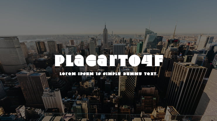Placarto4F Font Family