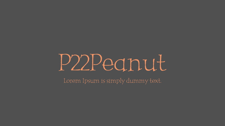 P22Peanut Font Family