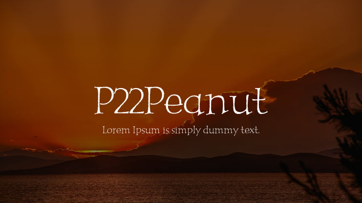 P22Peanut Font Family
