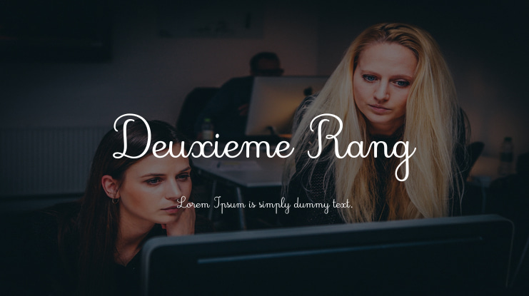 Deuxieme Rang Font Family