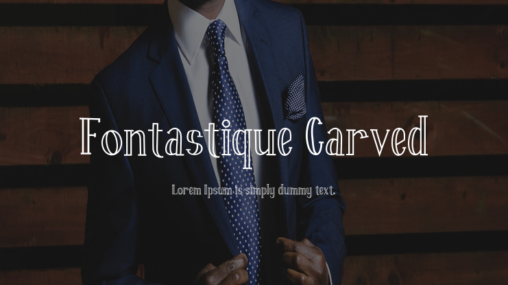 Fontastique Carved Font