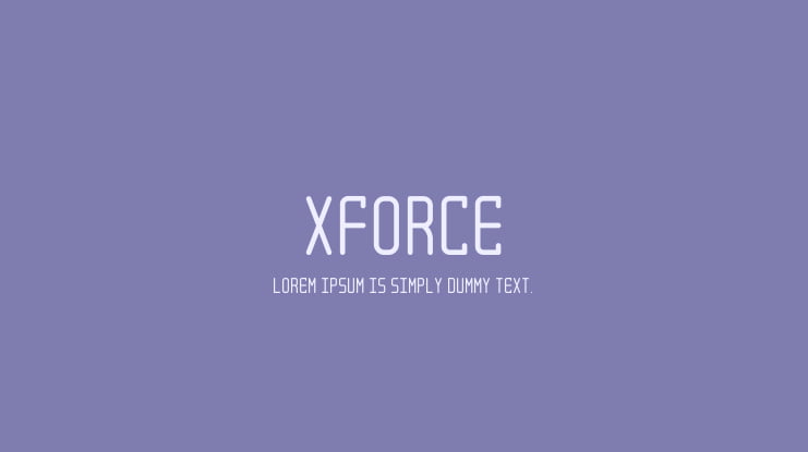 XForce Font
